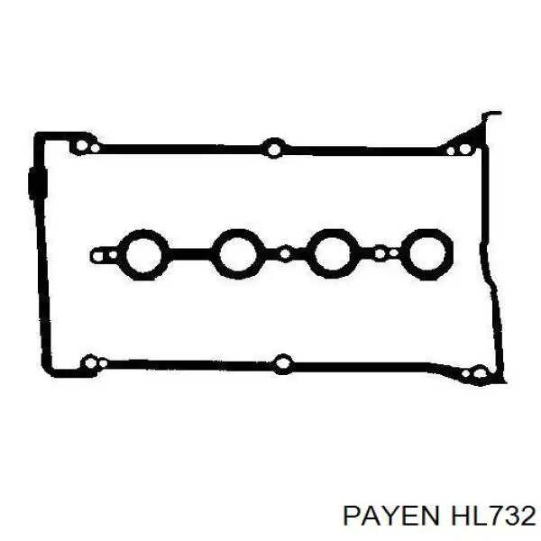 Комплект прокладок крышки клапанов HL732 Payen