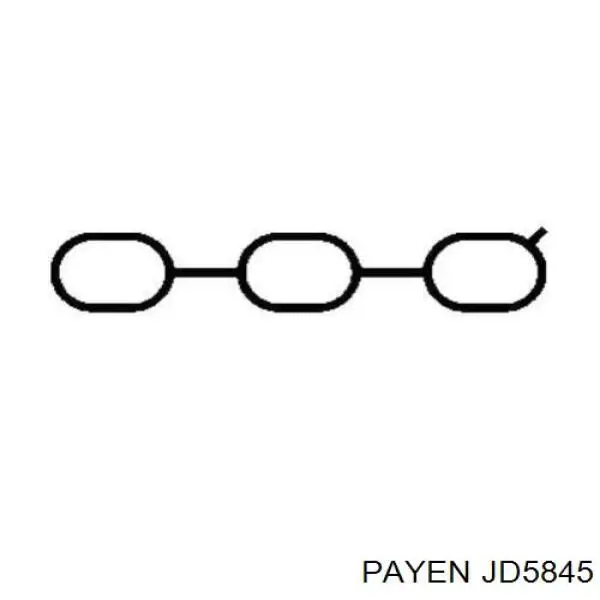 Прокладка впускного коллектора JD5845 Payen