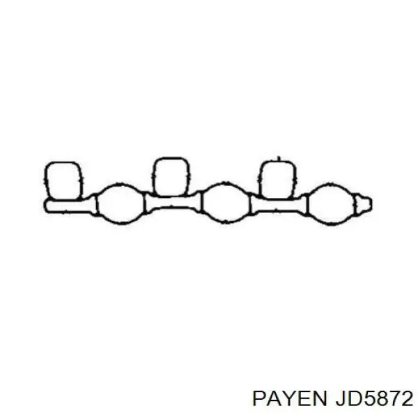 JD5872 Payen прокладка впускного коллектора
