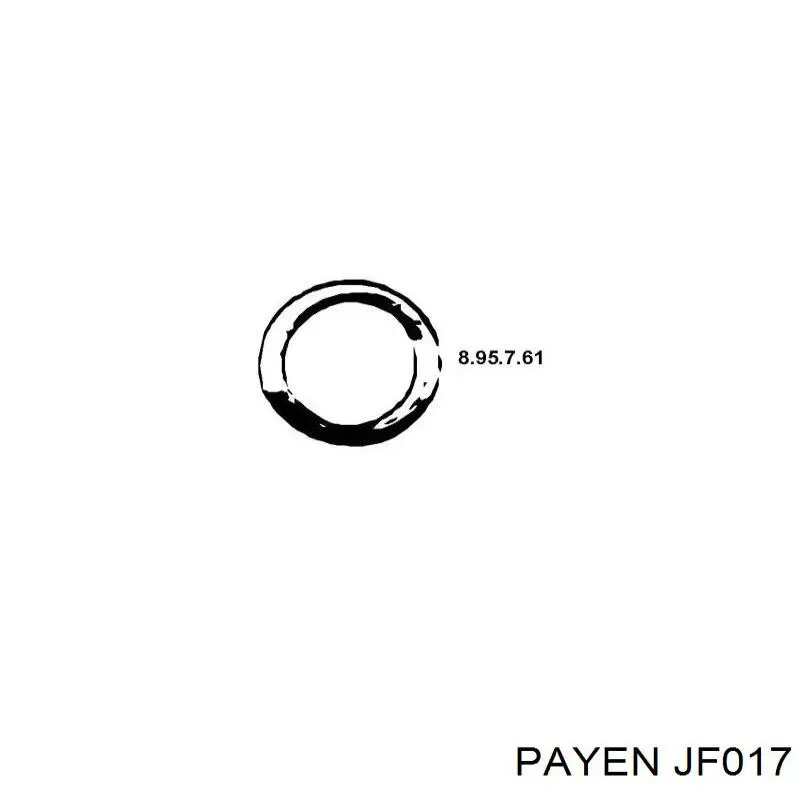 JF017 Payen прокладка приемной трубы глушителя
