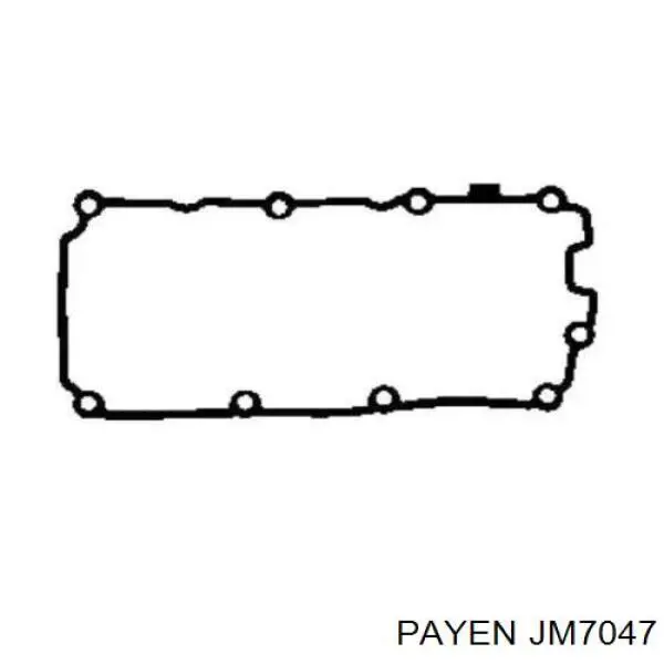 Прокладка клапанной крышки двигателя левая JM7047 Payen