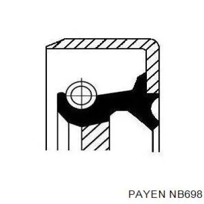 Сальник коленвала задний NB698 Payen