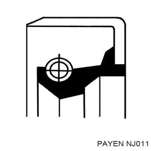 Сальник передней ступицы внутренний Payen NJ011