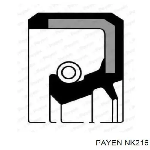 NK216 Payen сальник коленвала двигателя задний
