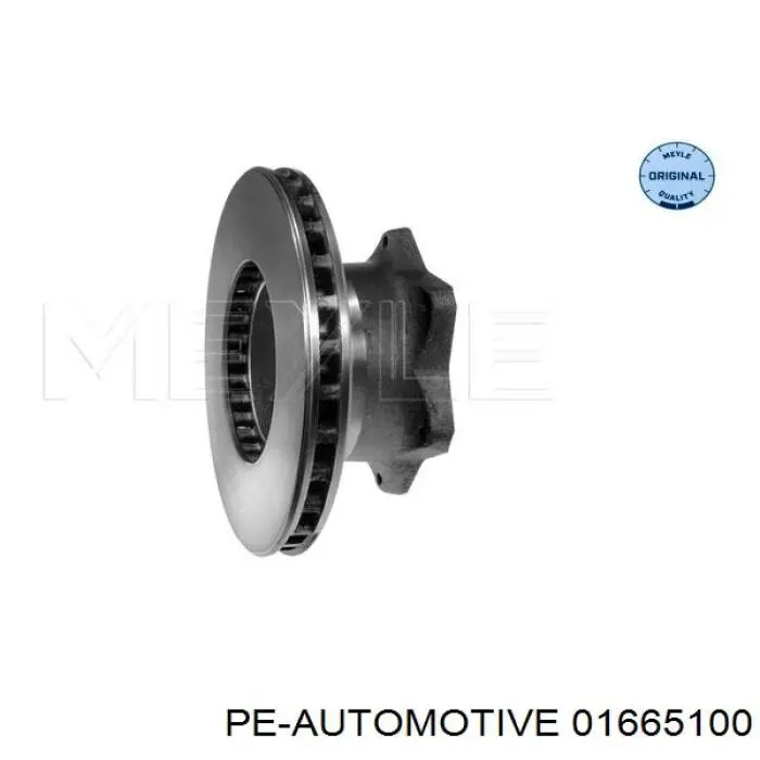 Купить 01665100 PE Automotive Диск тормозной задний
