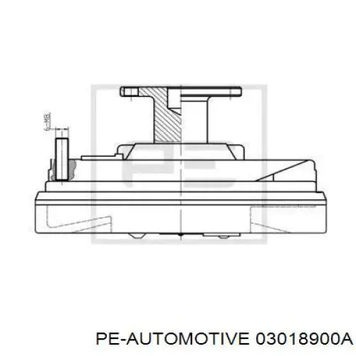 Вискомуфта вентилятора 03018900A PE Automotive