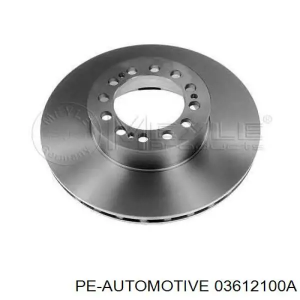 Тормоз дисковый передний PE Automotive 03612100A цена, от 150.52 USD