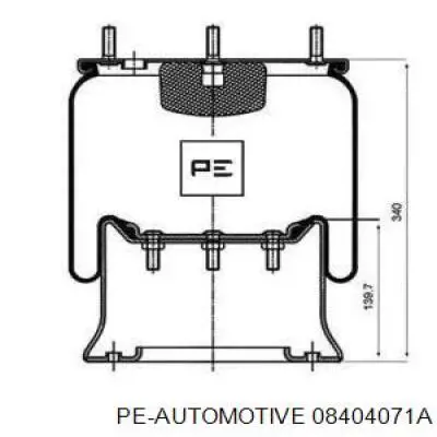 08404071A PE Automotive Пневморессора задняя