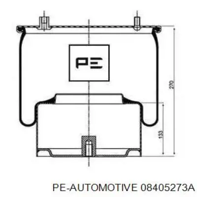 Пневмоподушка (пневморессора) моста заднего 08405273A PE Automotive