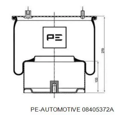 Пневмоподушка (пневморессора) моста заднего 08405372A PE Automotive