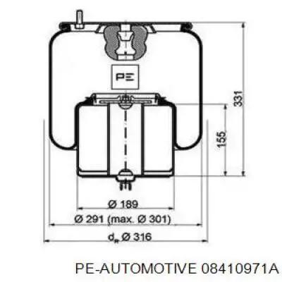 08410971A PE Automotive Пневмоподушка моста
