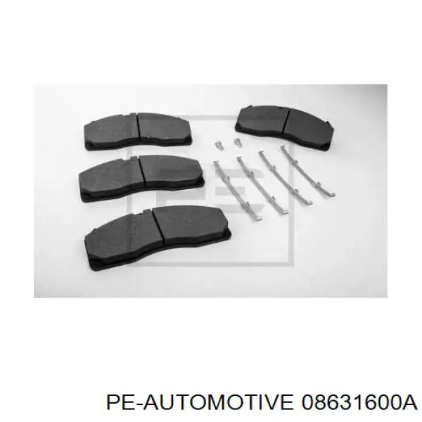 086.316-00A PE Automotive колодки тормозные передние дисковые