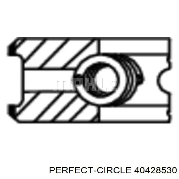 Комплект поршневых колец на 1 цилиндр, стандарт 40428530 Perfect Circle