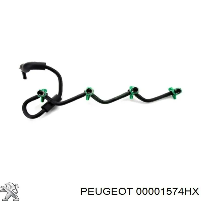 00001574HX Peugeot/Citroen трубка топливная, обратная от форсунок