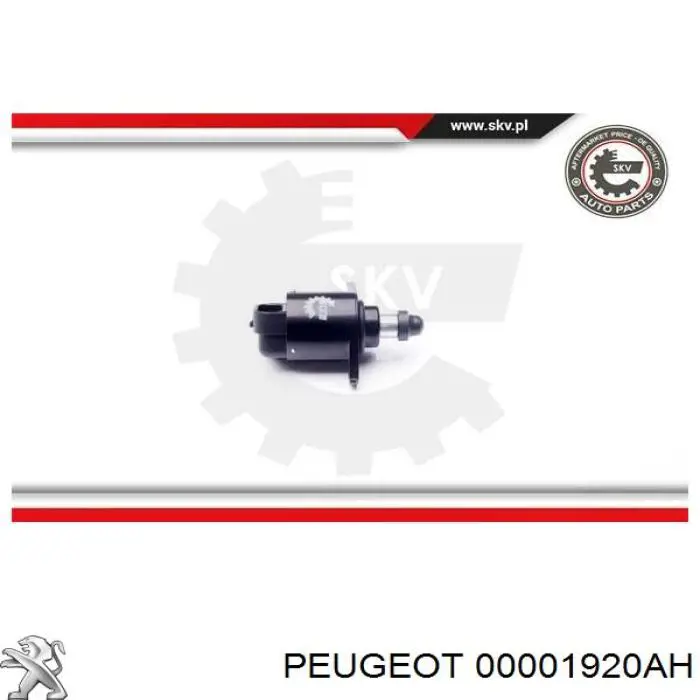 Клапан холостого хода Peugeot/Citroen 00001920AH цена, от 12.57 USD