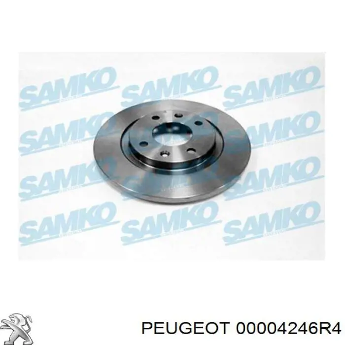 Передние тормозные диски 00004246R4 Peugeot/Citroen