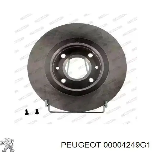 00004249G1 Peugeot/Citroen диск тормозной передний