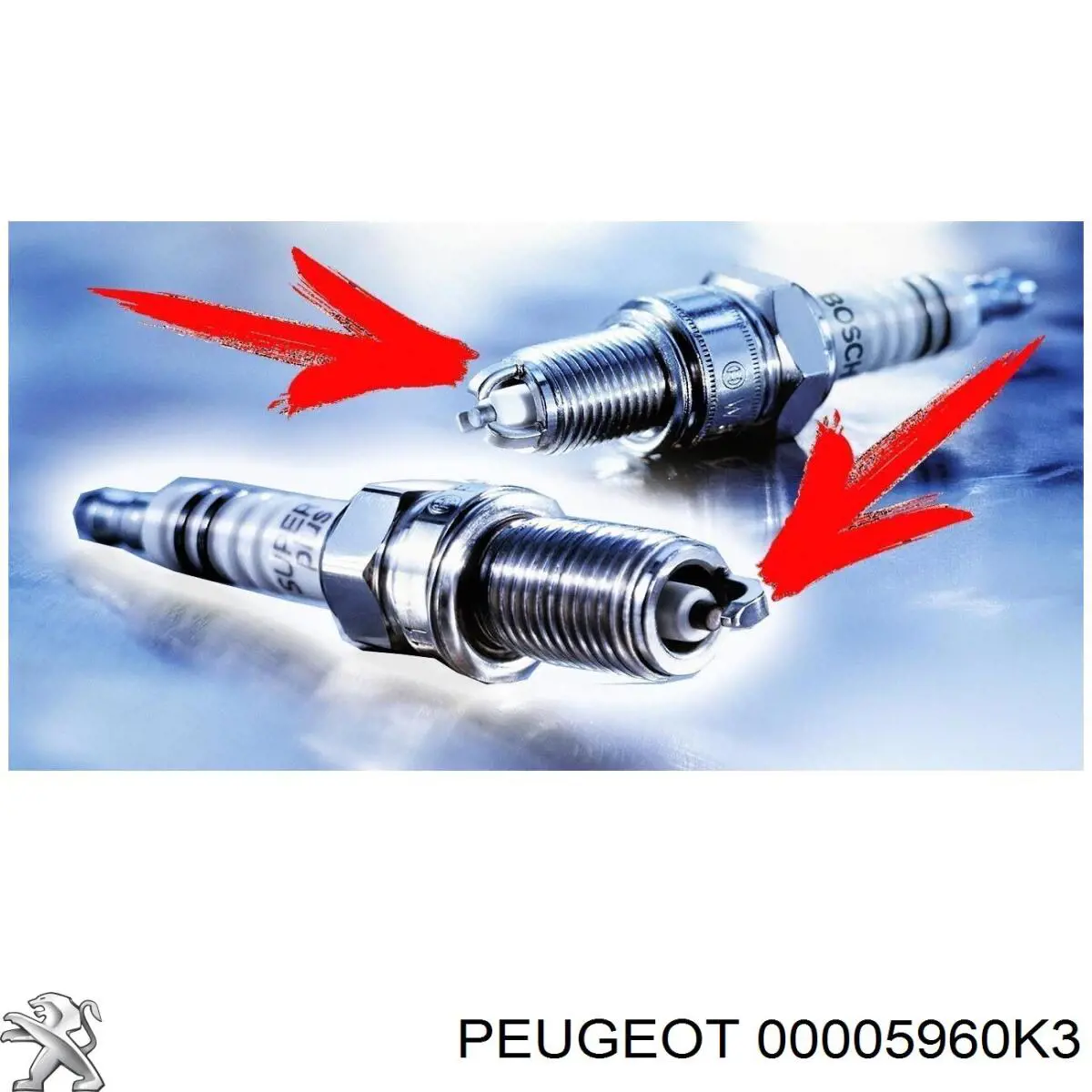 Свечи зажигания 00005960K3 Peugeot/Citroen