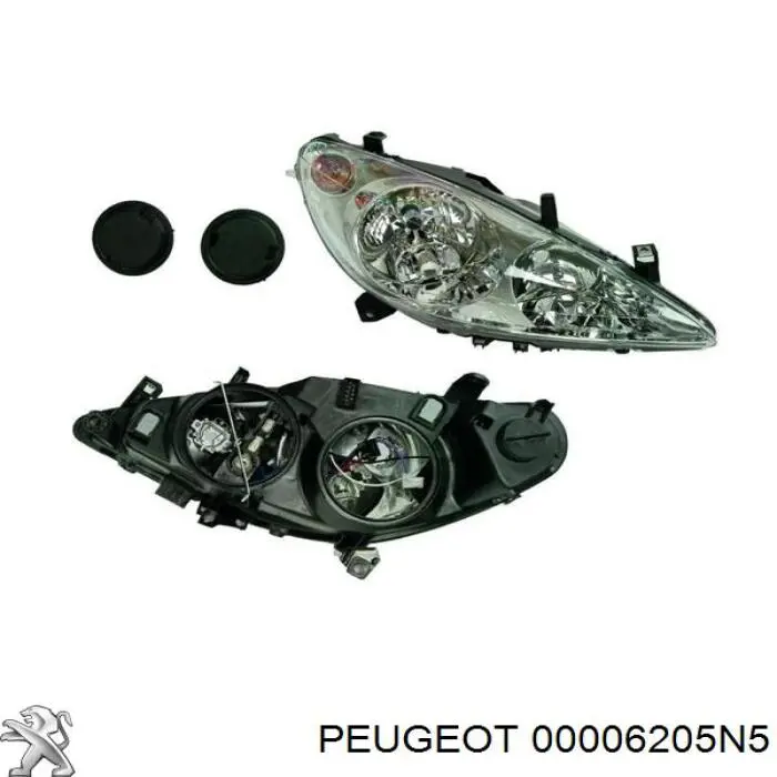 Фара правая 00006205N5 Peugeot/Citroen