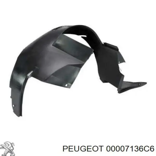 Подкрылок передний левый 00007136C6 Peugeot/Citroen