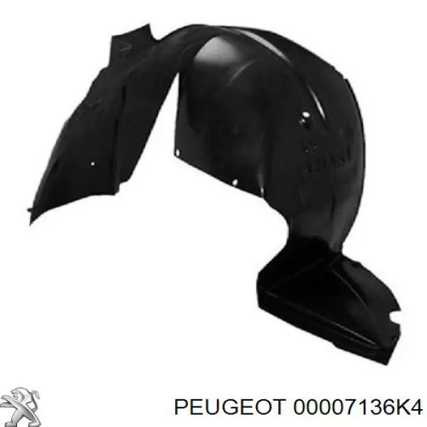 Подкрылок передний правый 00007136K4 Peugeot/Citroen