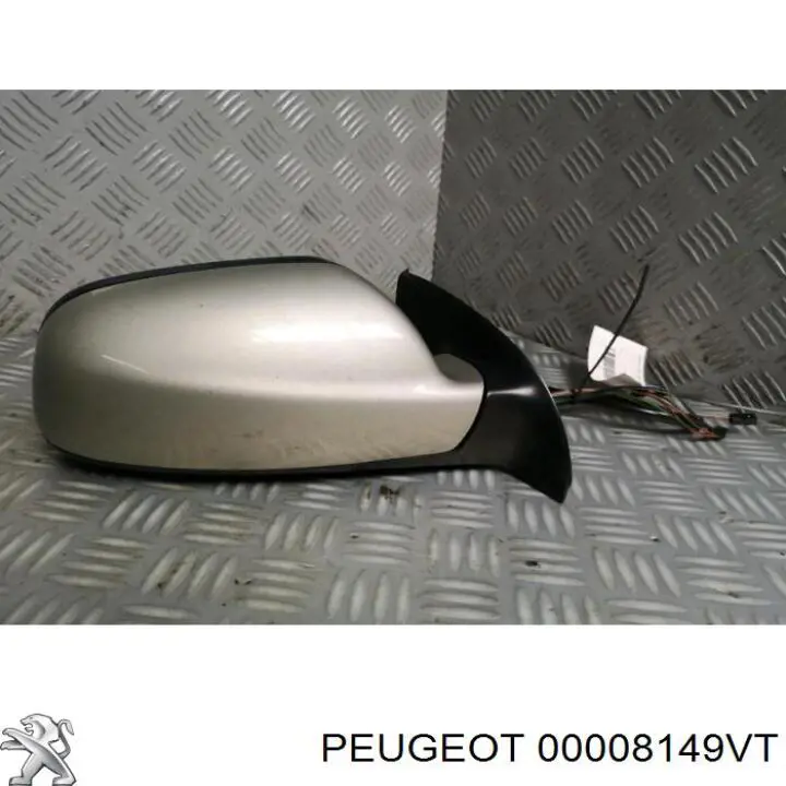 Правое боковое зеркало 00008149VT Peugeot/Citroen