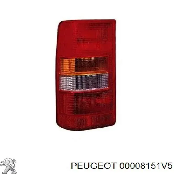 Зеркальный элемент левый Peugeot/Citroen 8151V5