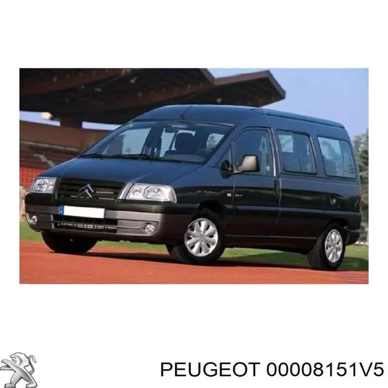 8151V5 Peugeot/Citroen Зеркальный элемент левого зеркала заднего вида