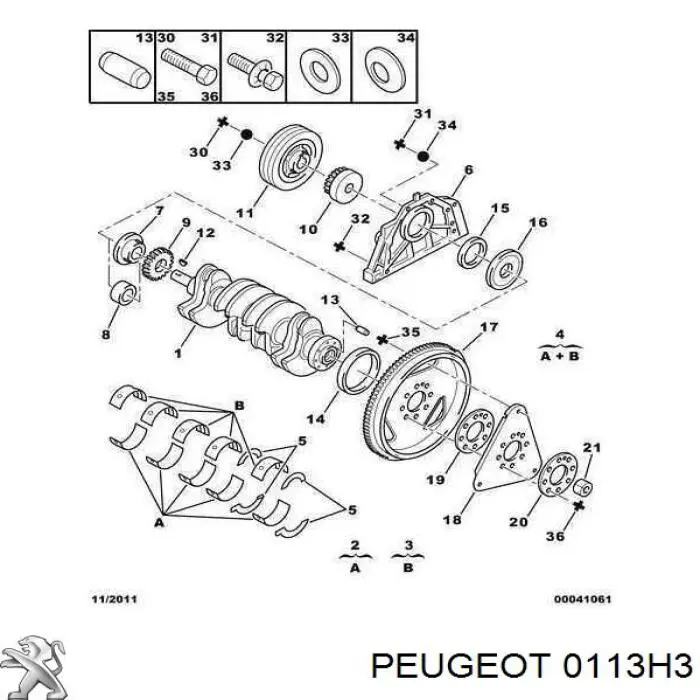  Peugeot/Citroen 0113H3 цена, от 36.78 USD