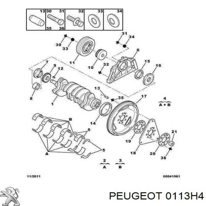  Peugeot/Citroen 0113H4 цена, от 36.78 USD