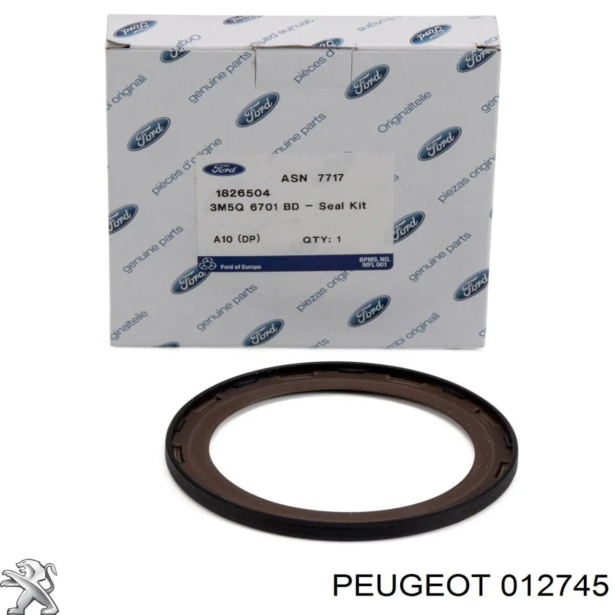 Купить 012745 Peugeot/Citroen Сальник коленвала задний
