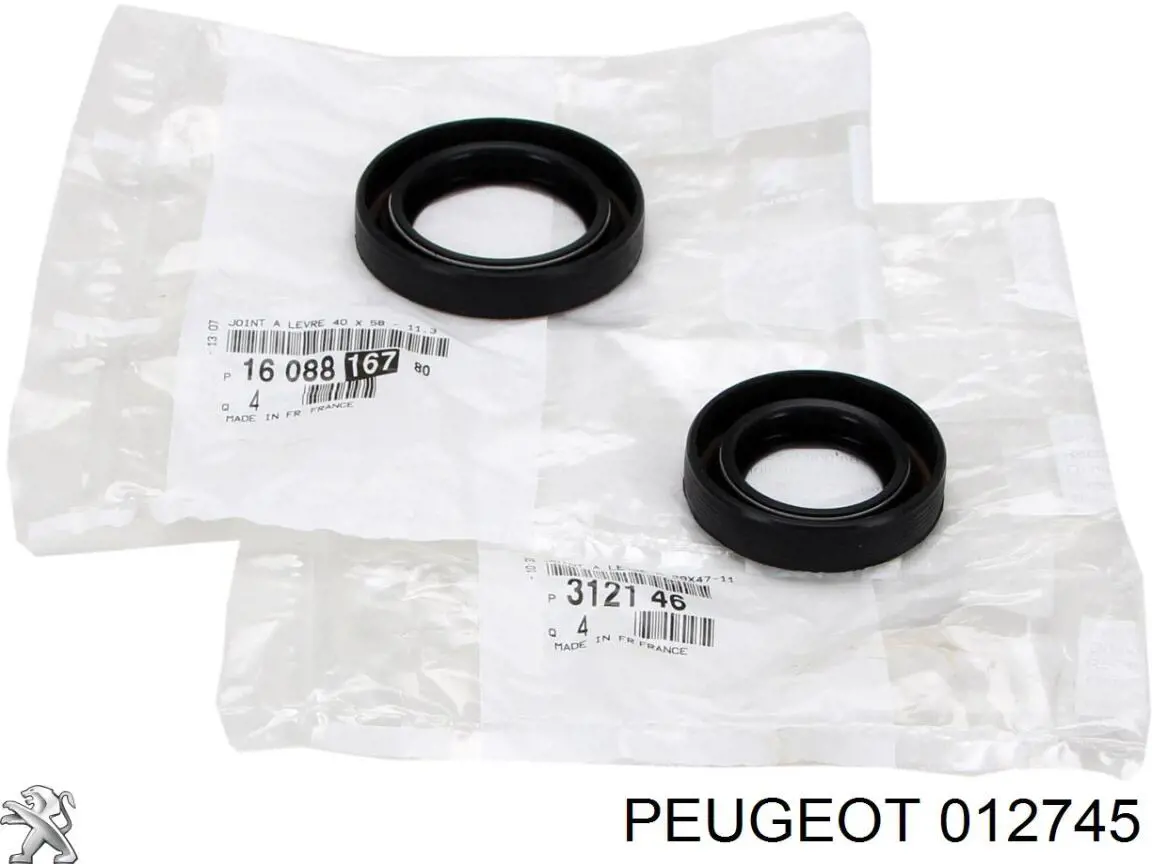 012745 Peugeot/Citroen Сальник коленвала двигателя, задний