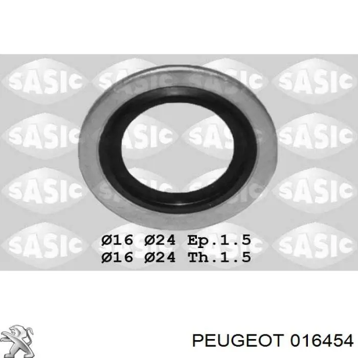 Прокладка пробки поддона двигателя Peugeot/Citroen 016454 цена, от 0.72 USD