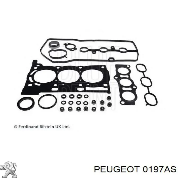 Комплект прокладок двигателя 0197AS Peugeot/Citroen