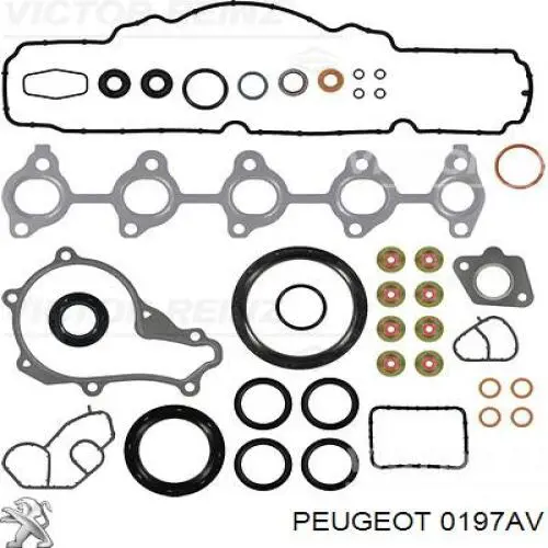 Kit de vedantes de motor completo para Peugeot Bipper (225L)