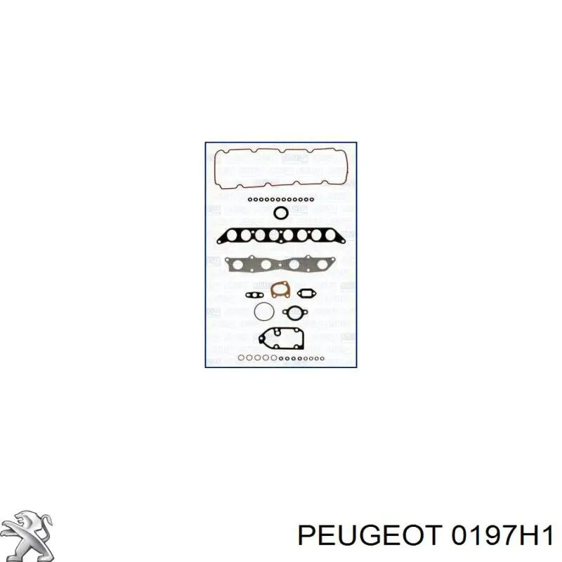 0197H1 Peugeot/Citroen комплект прокладок двигателя верхний
