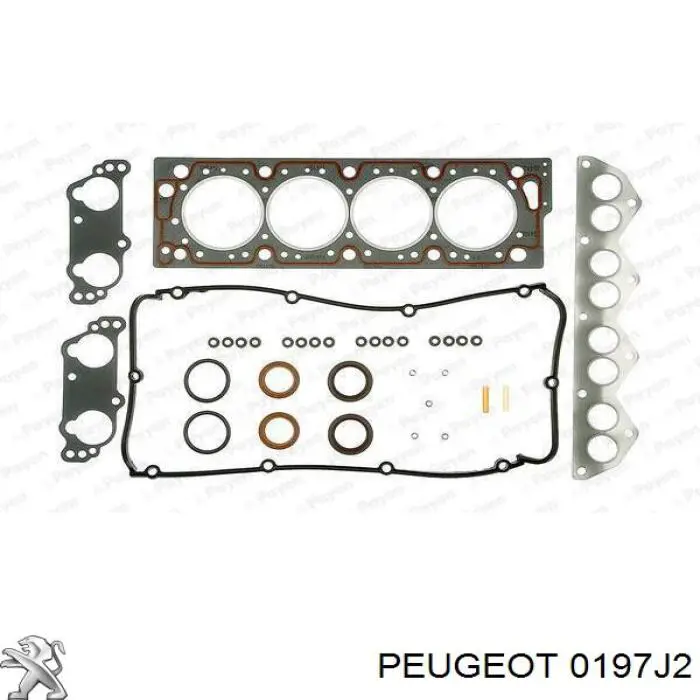 Верхний комплект прокладок двигателя 0197J2 Peugeot/Citroen