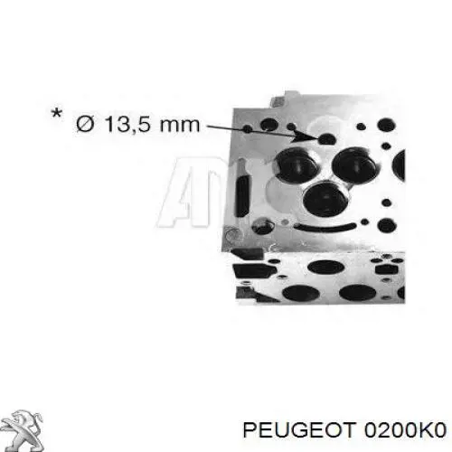 Головка блока цилиндров 0200K0 Peugeot/Citroen