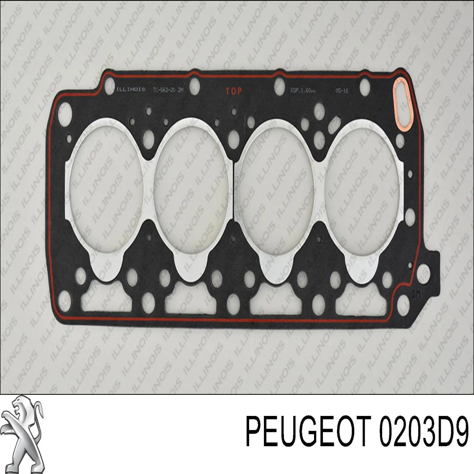 Прокладка ГБЦ 0203D9 Peugeot/Citroen