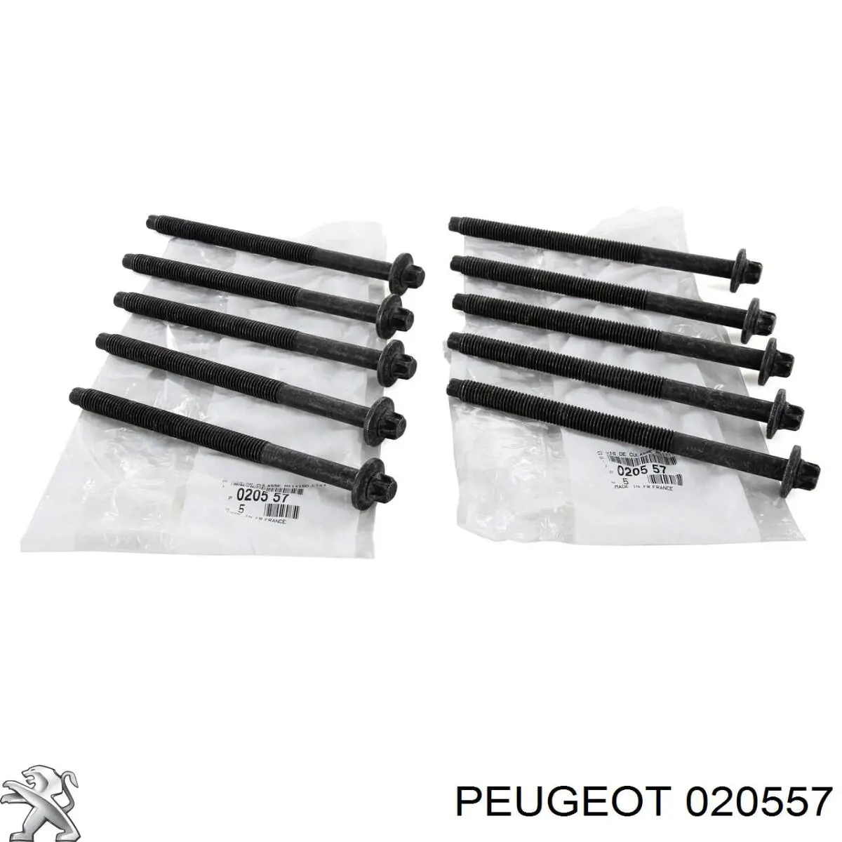 020557 Peugeot/Citroen parafuso de cabeça de motor (cbc)