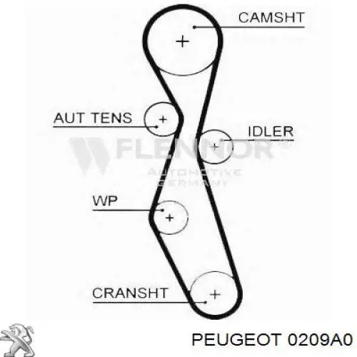 0209A0 Peugeot/Citroen Прокладка головки блока