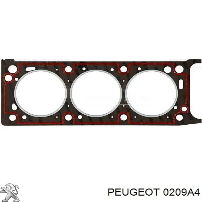 0209A4 Peugeot/Citroen прокладка головки блока цилиндров (гбц правая)