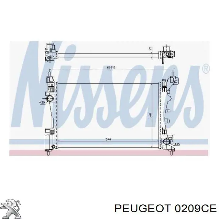 Купить 0209CE Peugeot/Citroen Прокладка ГБЦ