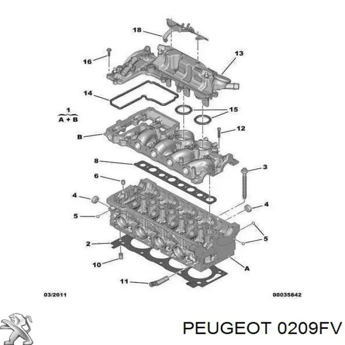 0209 FV Peugeot/Citroen прокладка гбц
