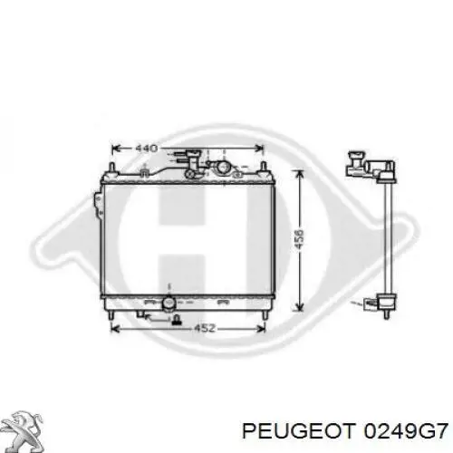 Прокладка клапанной крышки 0249G7 Peugeot/Citroen