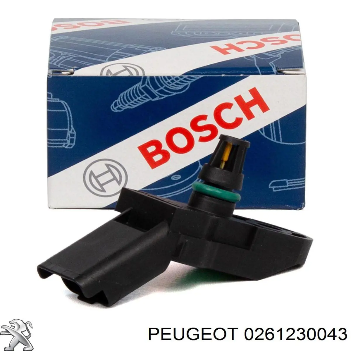 0261230043 Peugeot/Citroen датчик давления во впускном коллекторе, map