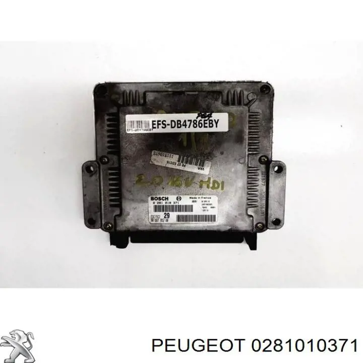 Купить 0281010371 Peugeot/Citroen Электронный блок управления двигателем