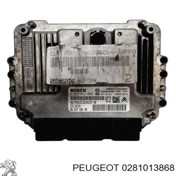 ЭБУ двигателем Peugeot/Citroen 0281013868 цена, от 33.86 USD