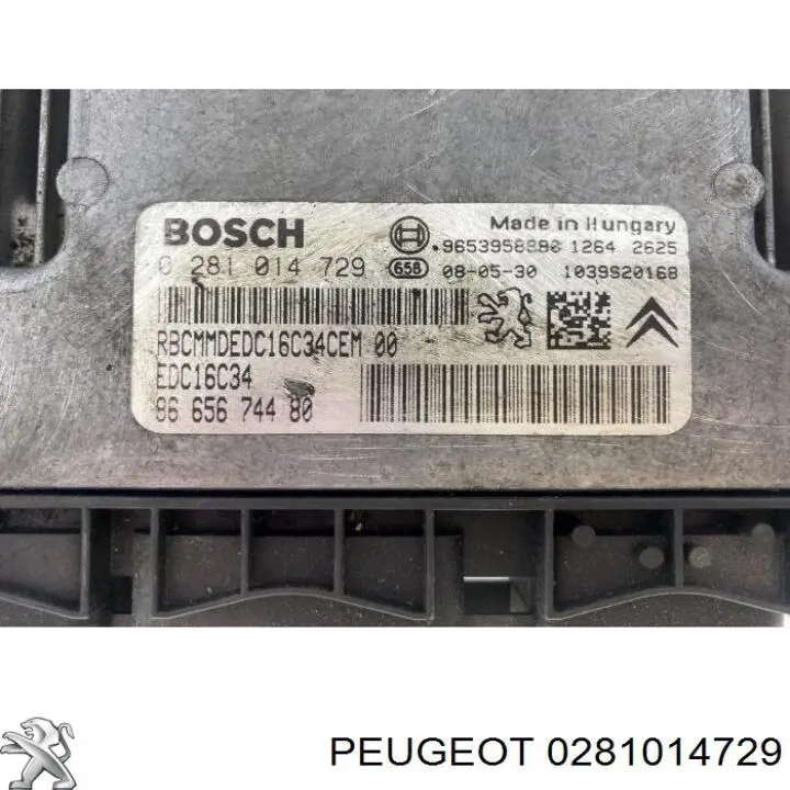 ЭБУ двигателем Peugeot/Citroen 0281014729 цена, от 36.65 USD