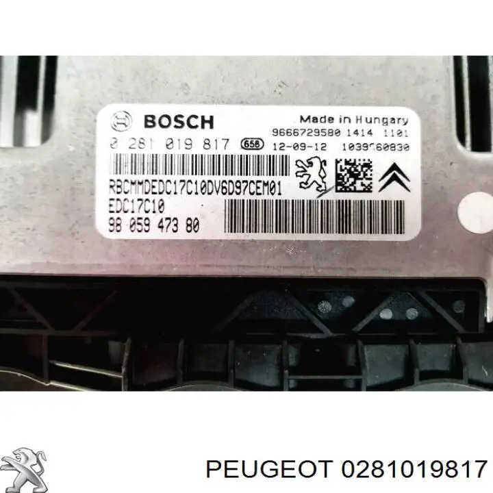  Peugeot/Citroen 0281019817 цена, от 84.65 USD